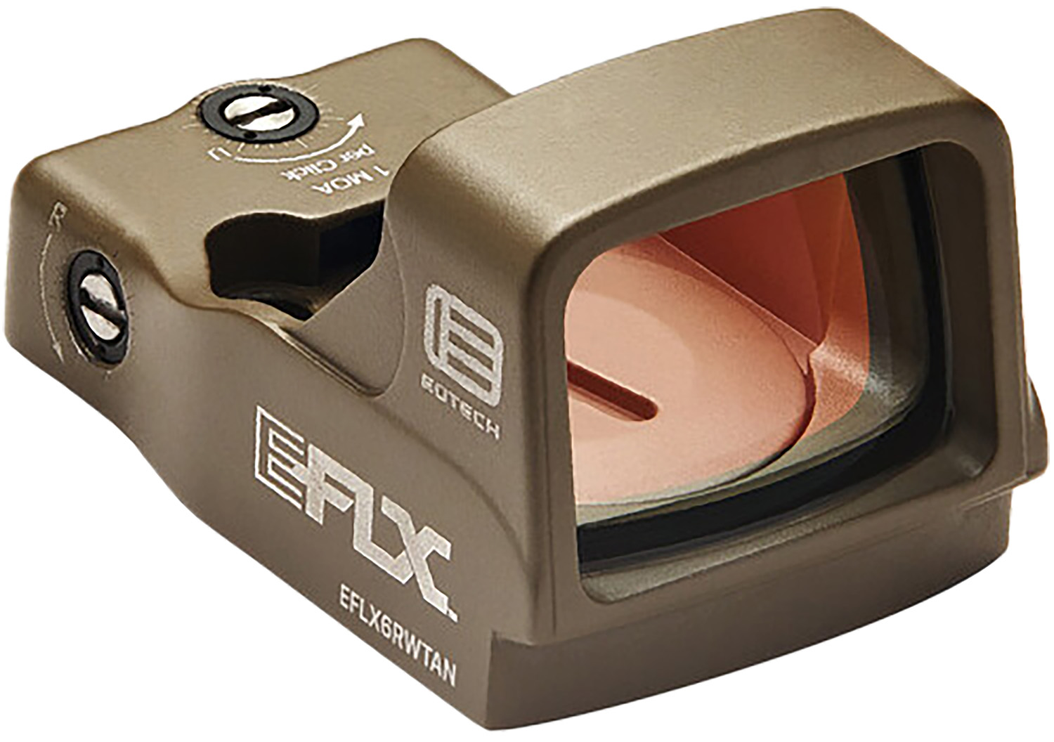 Eotech EFLX3RWTAN EFLX Mini Reflex Sight Tan 1 x 3 MOA Red Dot