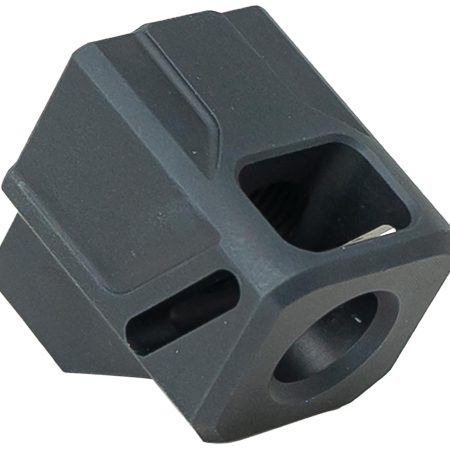 Faxon Firearms FFPACOMPDSG01 EXOS-513 Compensator Black Nitride 6061 Aluminum 1/2"x28 Threads 1.10" OAL Compatible w/ Glock Gen 3 19/17/34
