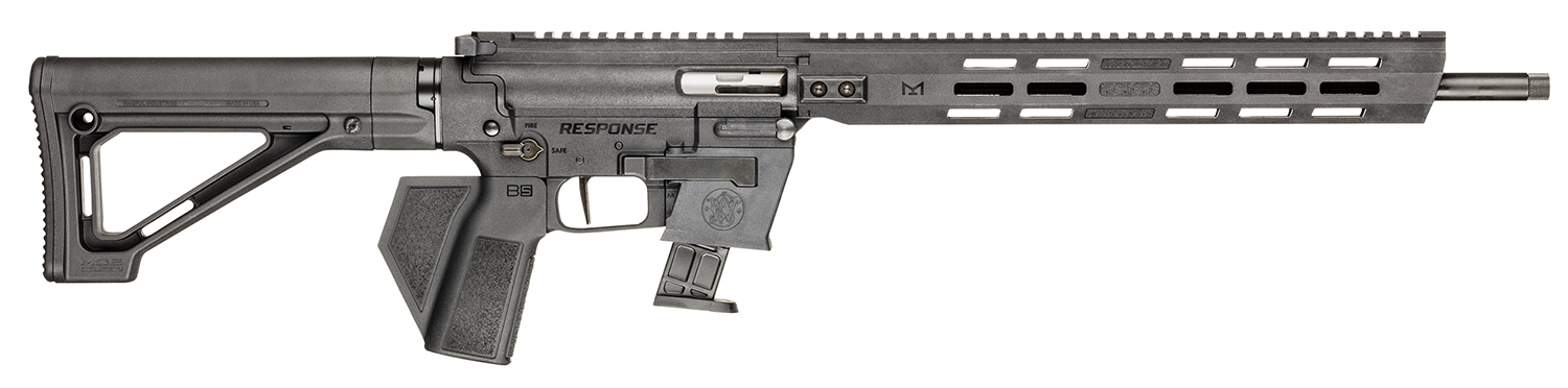 Smith & Wesson 13978 Response *CA Compliant 9mm Luger 10+1 16.50" Black Oxide Threaded Barrel, Black Anodized Picatinny Rail Polymer Receiver, M-LOK Handguard, Black Synthetic Stock, Textured Grip