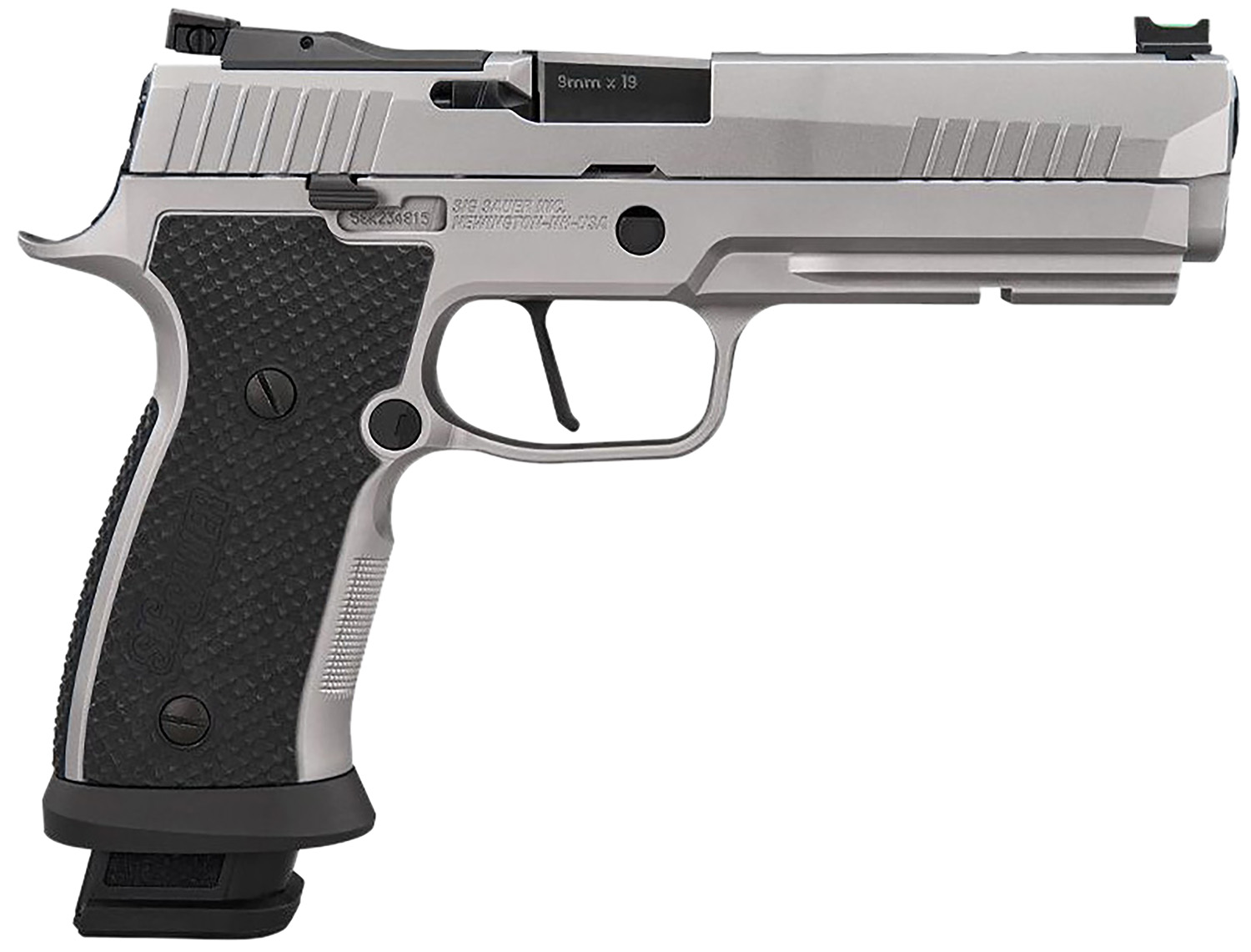 Sig Sauer 320SXG59STAS10 P320 Full Size Frame 9mm Luger 10+1 5" Optic Ready Stainless Steel Slide Black LOK Grip
