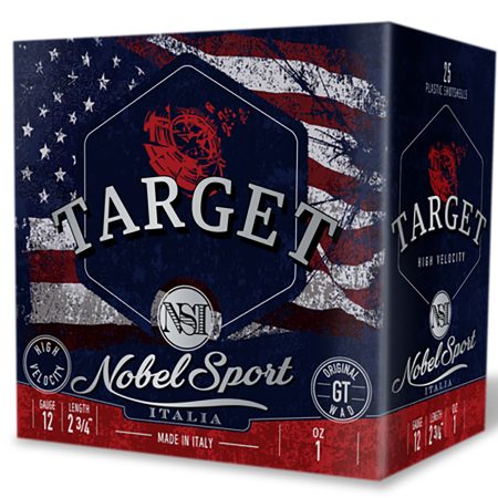 Nobel/eurosports Llc ANS121FSC75 Target  12Gauge 2.75" 1oz 7.5Shot 25 Per Box/10Case