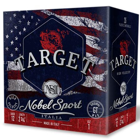 Nobel/eurosports Llc ANS121FSC8 Target  12Gauge 2.75" 1oz 8Shot 25 Per Box/10Case