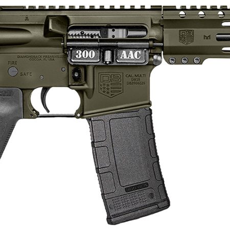 Diamondback DB1916B101 DB15  300 AAC 30+1 10" OD Green Cerakote Heavy Barrel 9" M-LOK Handguard 7075-T6 Aluminum SBA3 Brace Magpul MOE Grip