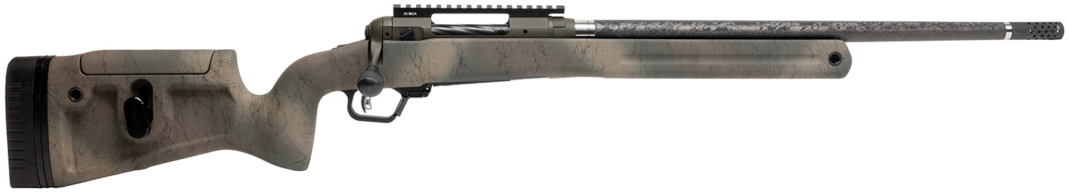Savage Arms 58160 110 Pro Pursuit 30-06 Springfield 3+1 20" Olive Dark Green Cerakote Earth-Tone Camo/Black Web Right Hand