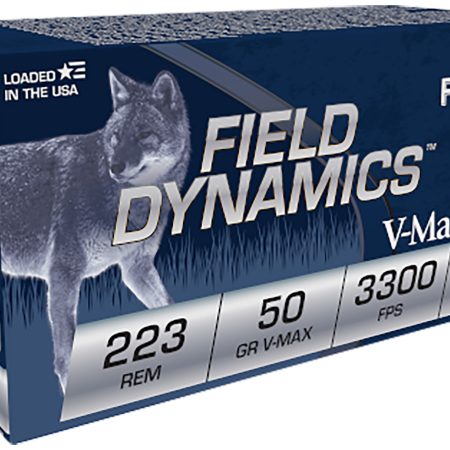 Fiocchi 223HVA20 Field Dynamics  223Rem 50gr V-Max 20 Per Box/10 Case