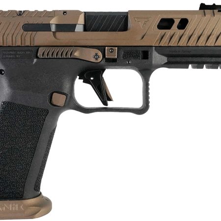 Canik HG7864N TTI Combat Full Size Frame 9mm Luger 10+1 4.60" Black Nitride Fluted/Ported Barrel, Burnt Bronze Cerakote Optic Cut/Serrated Steel Slide, Black Polymer Frame w/Picatinny Rail