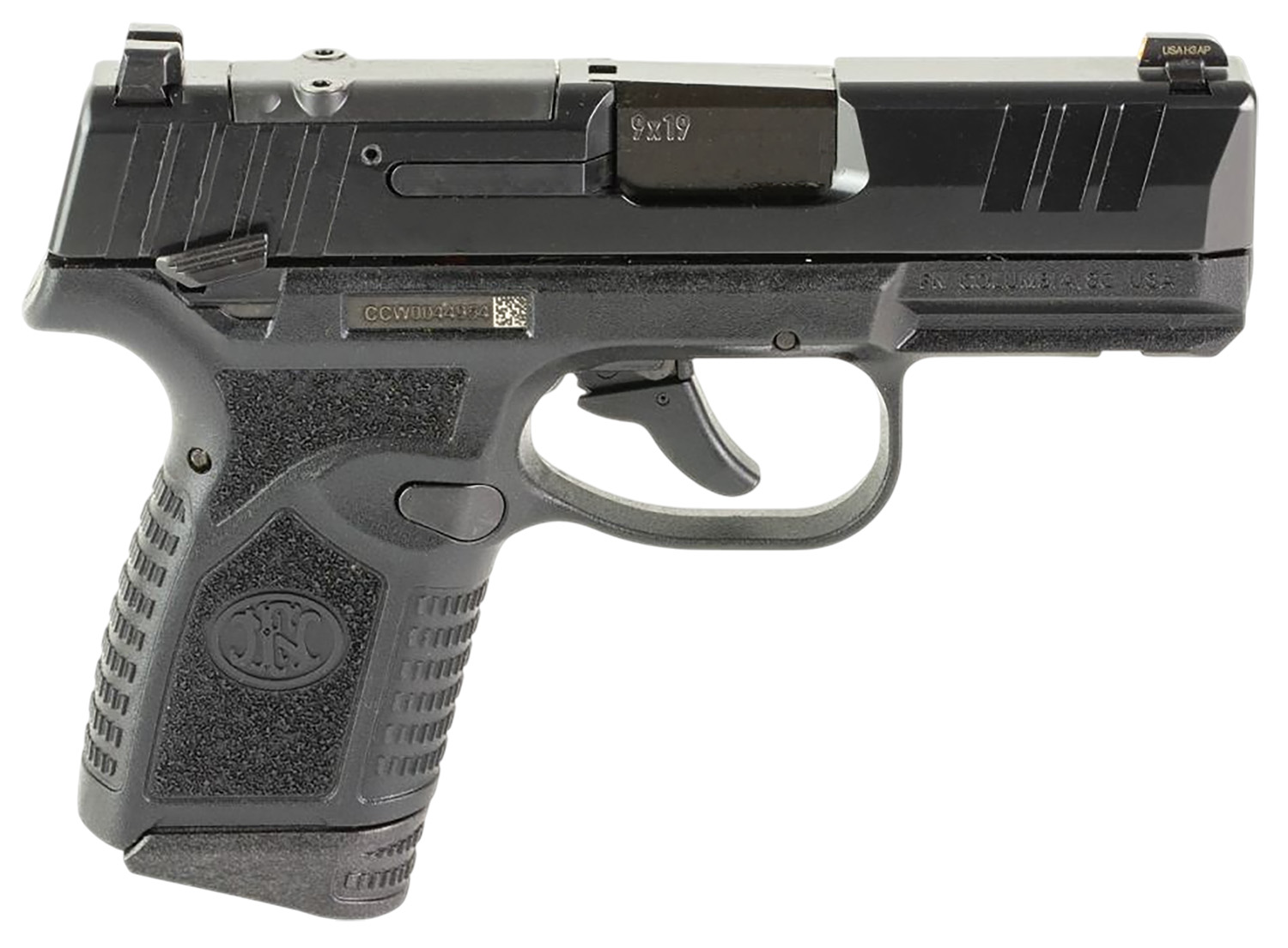 FN 66101418 Reflex MRD 9mm Luger 15+1 11+1 3.30" Micro-Compact Frame Black PVD Optic Ready/Serrated Steel Slide w/Picatinny Rail Stippled Grip Ambidextrous