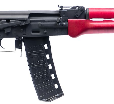 Century Arms RI5042N BFT  5.56x45mm 30+1 16.25" Manganese Phosphate Steel Barrel, Manganese Phosphate Optic Ready Steel Receiver, Matte Red Wood Stock, Black Polymer Grip