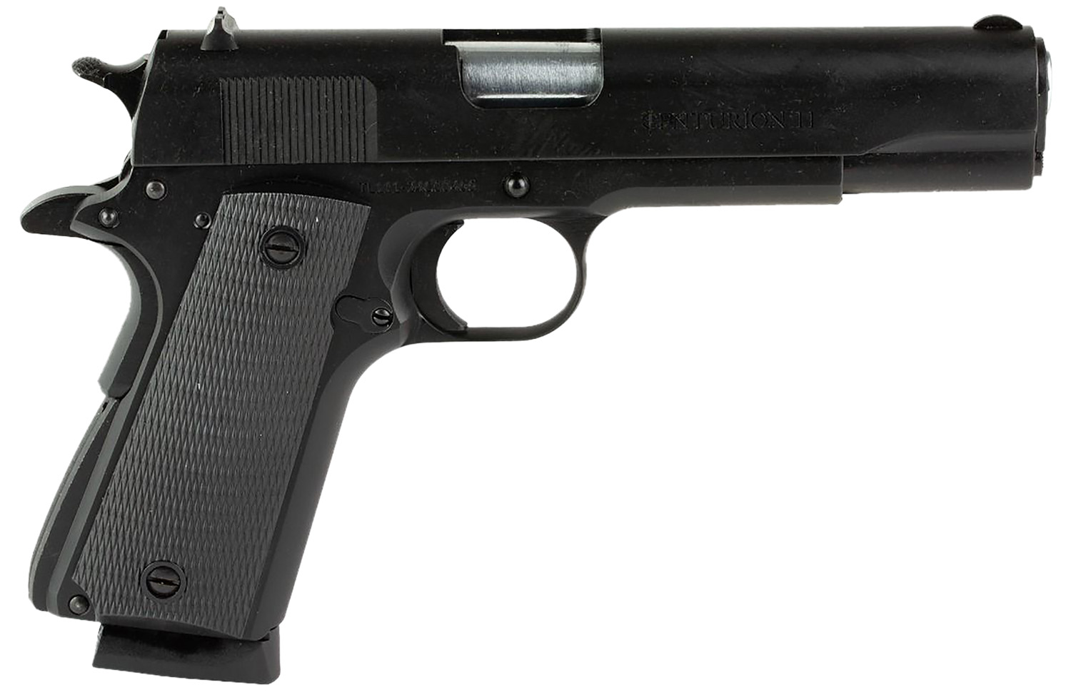 Century Arms HG9402N Centurion 11 45 ACP 8+1 5.01" Black Steel Barrel, Black Nitride Serrated Steel Slide, Black Grip