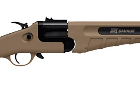 Savage Arms 23004 42 Takedown Full Size 22 LR/410 Gauge 1rd 20" Black Satin Sporter Barrel, Flat Dark Earth Carbon Steel Receiver, Flat Dark Earth Fixed Synthetic Stock, Ambidextrous