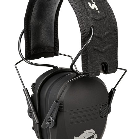 Walker's GWPRSEMT24MERBLK Razor Merica Muffs 23dB Over the Head Black