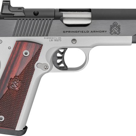Springfield Armory PX9117LAOS 1911 Ronin 9mm 9+1 4.25" Stainless Steel Barrel Optic Ready Blued Slide Crossed Cannons Checkered Grip