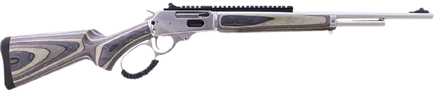 Rossi 950444189LW R95 444 Marlin 5+1 18" Matte Stainless Threaded Barrel, Stainless Polished Stainless Steel Receiver, Fixed Laminate Stock