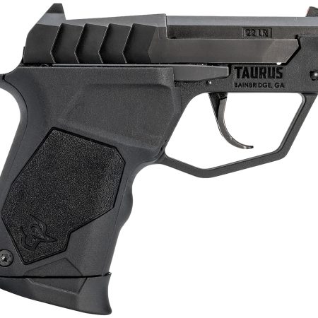 Taurus 1-22TUC131 22TUC  Micro-Compact Frame 22 LR 9+1 2.50" Matte Black Steel Tip-Up Barrel, Matte Black Serrated Stainless Steel Slide, Black Polymer Frame, Black Polymer Grip