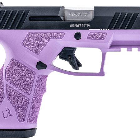 Taurus 1-GX2931LP GX2  9mm Luger 13+1 3.37" Matte Stainless Steel Barrel, Matte Black Serrated Stainless Steel Slide, Light Purple Polymer Frame w/Picatinny Rail, Polymer Grip