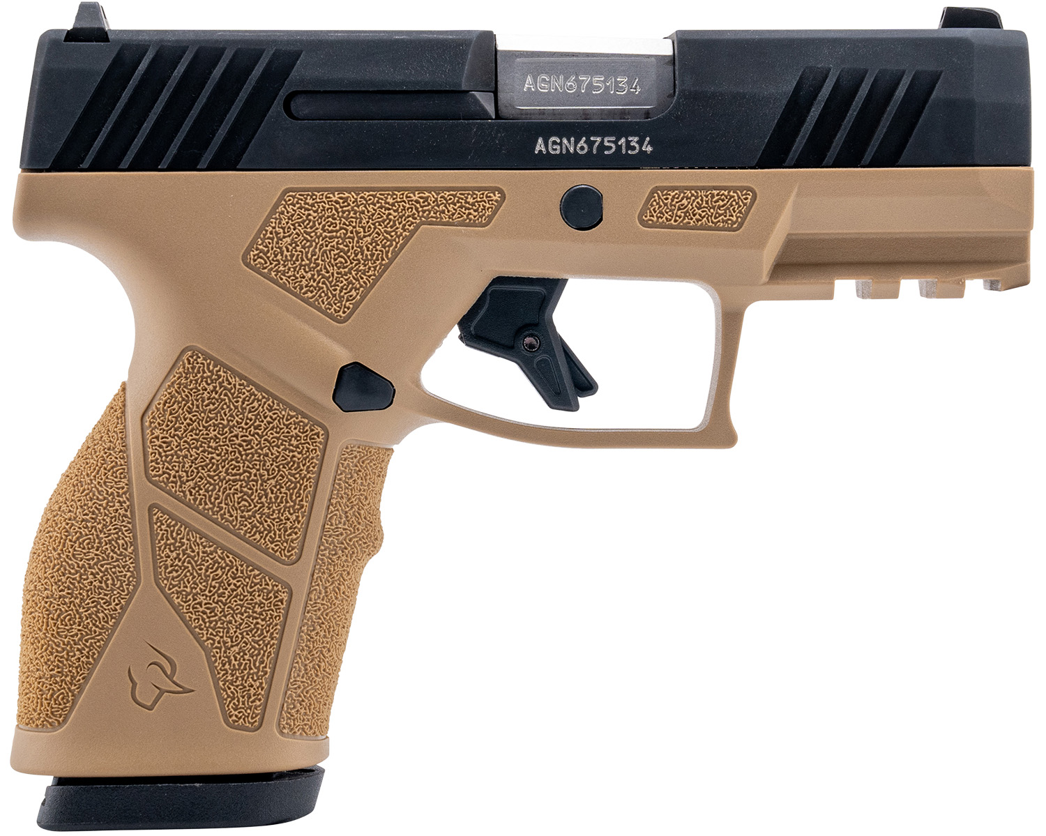 Taurus 1-GX2931T-10 GX2 9mm Luger 10+1 3.37" Matte Stainless Steel Barrel, Matte Black Serrated Stainless Steel Slide, Tan Polymer Frame w/Picatinny Rail, Polymer Grip