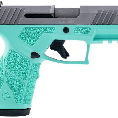 Taurus 1-GX2939C GX2  9mm Luger 13+1 3.37" Matte Stainless Steel Barrel, Matte Serrated Stainless Steel Slide, Cyan Polymer Frame w/Picatinny Rail, Polymer Grip