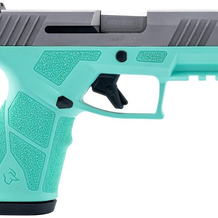 Taurus 1-GX2939C-10 GX2  9mm Luger 10+1 3.37" Matte Stainless Steel Barrel, Matte Serrated Stainless Steel Slide, Cyan Polymer Frame w/Picatinny Rail, Polymer Grip