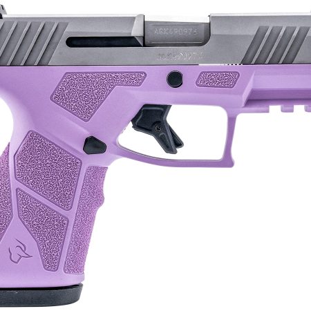 Taurus 1-GX2939LP GX2  9mm Luger 13+1 3.37" Matte Stainless Steel Barrel, Matte Serrated Stainless Steel Slide, Light Purple Polymer Frame w/Picatinny Rail, Polymer Grip