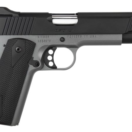 Kimber Mfg.,inc 3700693CA Custom LW Shadow Ghost (MA) 45 ACP 8+1 5" KimPro Black Stainless Steel Slide Double-Diamond Checkered Rubber Grip