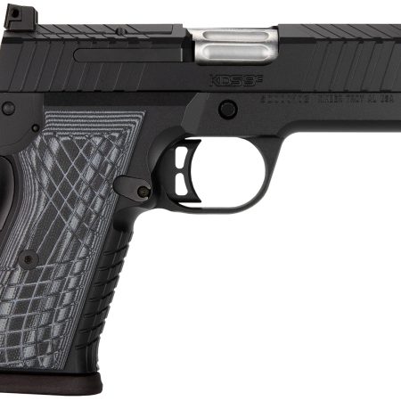 Kimber Mfg.,inc 3100010 KDS9C 9mm 15+1 4.09" KimPro Black Front and Rear Serrations Stainless Steel Slide Gray and Black G10 Crosshatch Grip