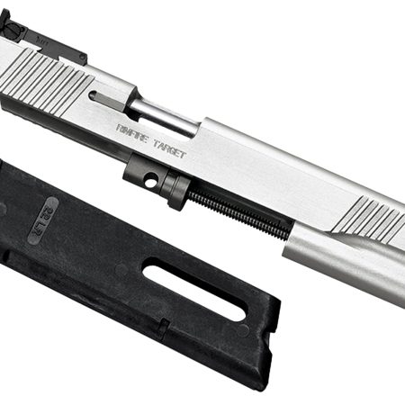 Kimber Mfg, Inc 1100044 1911 Rimfire Target Full Size Rimfire Silver 22 LR 10rd Stainless Match Grade Barrel, Silver Aluminum Slide, Includes Magazine