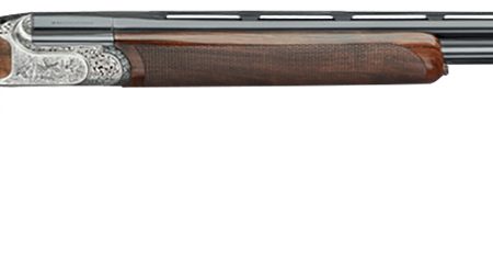 Rizzini USA 2201-2828 BR220 Field 28 Gauge 28" Nickel Chrome Coin Anodized Steel Steel Receiver Engraved Grade 2.5 Turkish Walnut Wood Stock