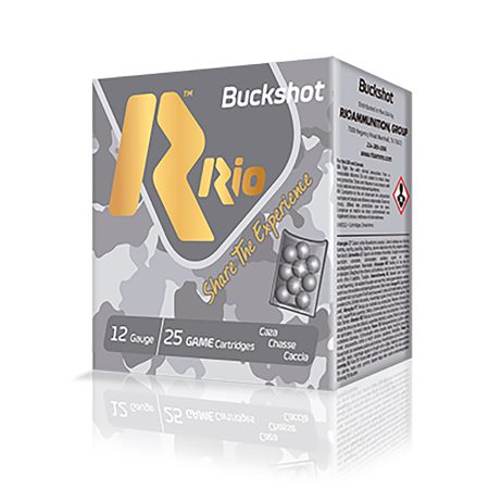 Rio Ammunition RB121225 Royal Buck  (4X3) 12Gauge 2.75" 1Buck Shot 25 Per Box/10 Case