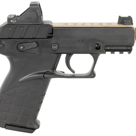 Kel-Tec P17TANBLKOPTIC P17 22 LR 16+1 3.80" w/Optic & Holster Tan/Black