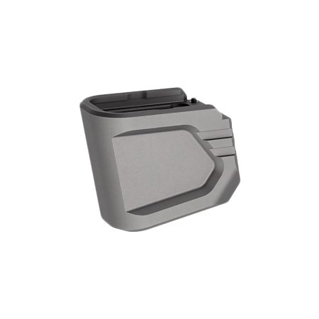 Tyrant CNC TDG48MAGEXG Magazine Extension Fits Glock 43x/48 Gray Aerospace Grade Aluminum