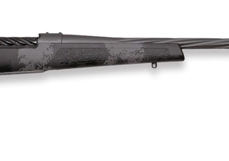 Weatherby MLW01N7MMRR8B Mark V Live Wild 7mm Rem 3+1 26" Gray Cerakote Fluted Threaded Barrel, Gray Cerakote Drilled & Tapped Steel Receiver, Fixed Black w/Gray Accents Polymer Stock, Right Hand
