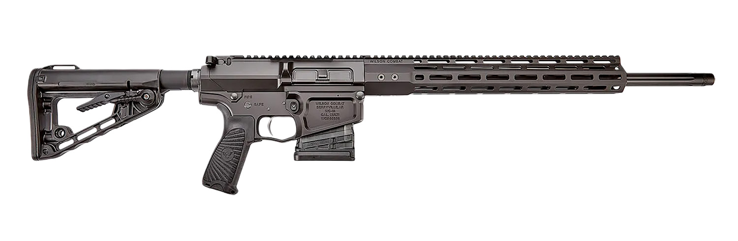 Wilson Combat SS-308FTBLACK Super Sniper 308 Win 20" Fluted Threaded Barrel Black Armor-Tuff