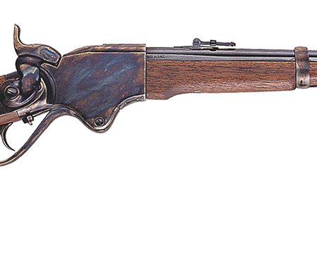 Cimarron AS530 1865 Spencer 45 Long Colt 7+1 20" Blued Round Barrel, Color Case Hardened Receiver, Walnut Stock, Right Hand