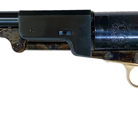 Cimarron CA020C00 1847 Walker Dragoon US 44 6 Shot 9" Blued Steel Barrel Blued Engraved Cylinder Color Case Hardened Steel Frame Walnut Grip Exposed Hammer