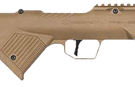 Desert Tech TRKRF2218FDE TREK-22  Flat Dark Earth Compact 22 LR 18" Free Floating Steel Barrel, Picatinny Rail Receiver, M-LOK Handguards, Fixed Polymer Stock, Suppressor Ready