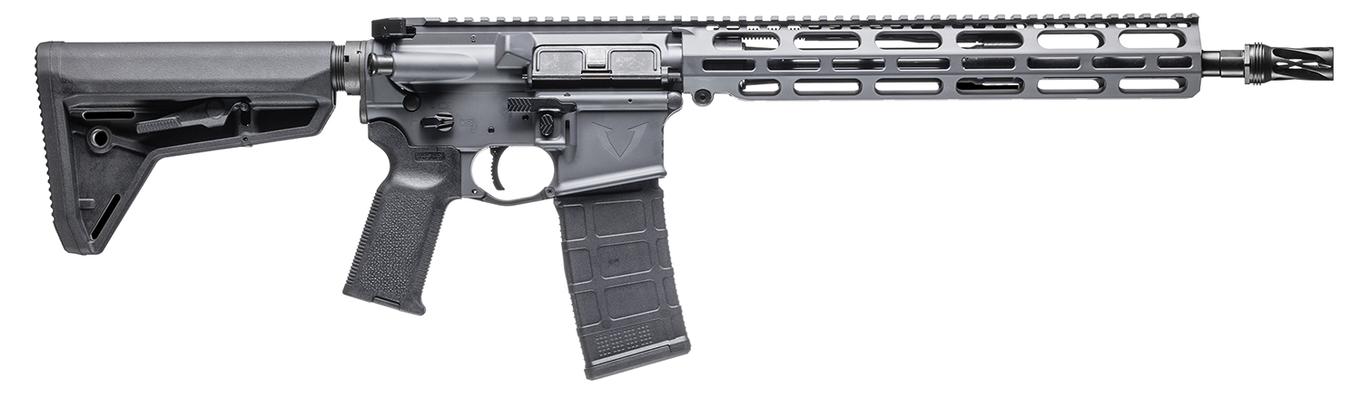 Vktr Industries V31100916606 VK-1PW 5.56 13.70" Sniper Gray Cerakote Low Profile M-LOK Handguard Black Magpul K2 Grip