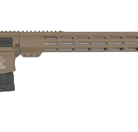 Great Lakes Firearms GL10243SSFDE GLFA  243 Win 5+1 24" Stainless Threaded Barrel, Flat Dark Earth Cerakote Picatinny Rail Aluminum Receiver, Adjustable Black Synthetic Stock, Mil-spec Polymer Grip
