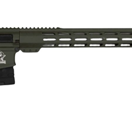 Great Lakes Firearms GL10243SSODG GLFA  243 Win 5+1 24" Stainless Threaded Barrel, OD Green Cerakote Picatinny Rail Aluminum Receiver, Adjustable Black Synthetic Stock, Mil-spec Polymer Grip