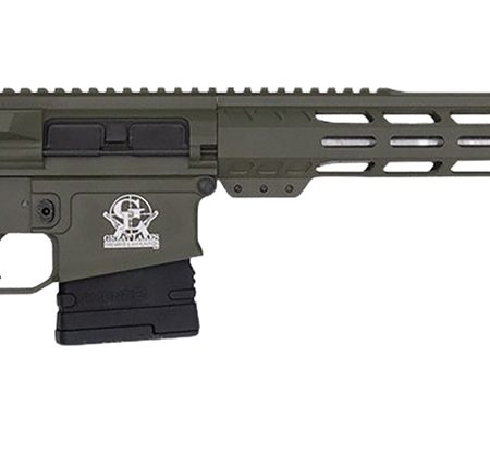 Great Lakes Firearms GL10308SSODG GLFA  308 Win 10+1 18" Stainless Threaded Barrel, OD Green Cerakote Picatinny Rail Aluminum Receiver, 6 Position Mil-Spec Black Synthetic Stock, Mil-spec Polymer Grip