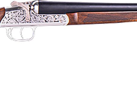 ATI ATIGKOF12RP26 Road Agent Prime 12 Gauge Break Open 2rd 26" Black Side By Side Barrel, Silver Engraved Aluminum Receiver, Fixed Turkish Walnut Stock