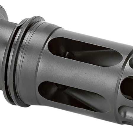 Griffin Armament DLFC22C1228 Dual-Lok Flash Comp 22/5.56 Black QPQ Nitride 17-4 PH Stainless Steel 1/2"x28 Threads