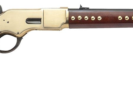 Cimarron CA228G19 1866 Pawnee Carbine 45 Colt 10+1 19" Blued Steel Barrel, Brass Receiver, Fixed Wood Stock