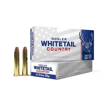 Nosler 40145 Whitetail Country  45-70Gov 300gr 20 Per Box/10 Case