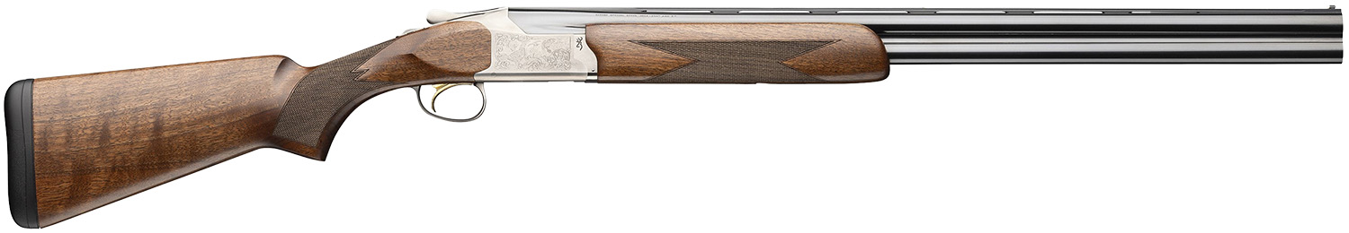 Browning 0183463004 Citori 825 12 Gauge Break Open 3" 2rd 28" Polished Blued Over/Under Vent Rib Barrel, Silver Nitride Stainless Steel Receiver, Fixed Black Walnut Stock