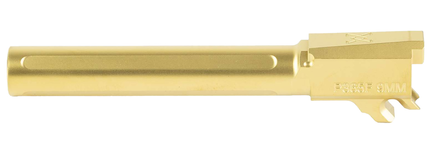 True Precision Inc TPP365FBXG Sig 9mm Luger 4.30" Gold TiN Stainless Steel, Fits Sig P365 Fuse