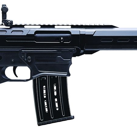 Charles Daly 930411 AR-12A  12 Gauge Semi-Auto 3" 5+1 18.50" Black Steel Barrel, Black Picatinny Rail Aluminum Receiver, Black Adj w/Pistol Grip Synthetic Stock