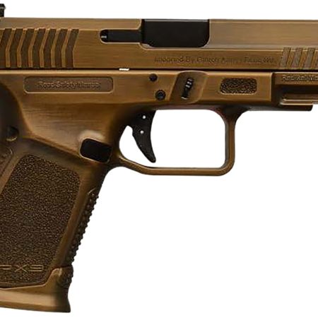 Gforce Arms GFRPX3C9BNZ Exodus  9mm Luger 15+1 4.02" Black Steel Barrel, Bronze Cerakote Serrated Steel Slide, Bronze Cerakote Polymer Frame w/Accessory Rail, Textured Grip