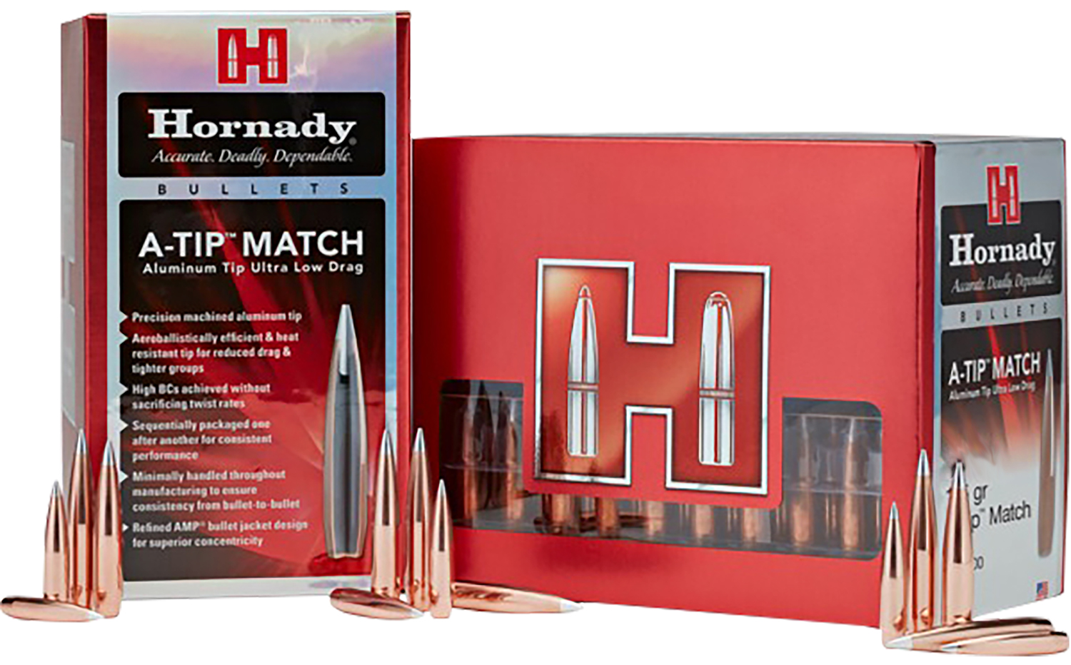 Hornady 2562 25Cal .257 138gr A-Tip Match 100 Per Box/10 Case