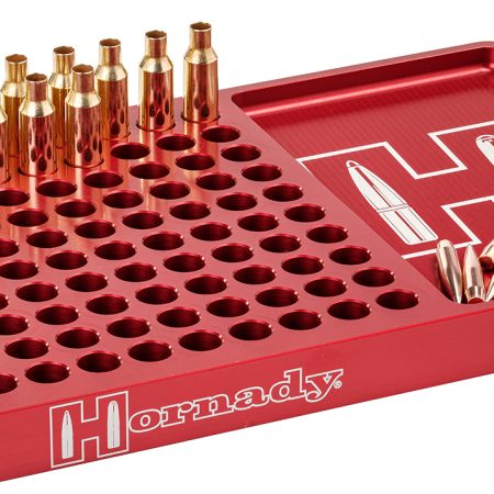 Hornady 480043 Reloading Block  Red 308 Win/6.5 Creedmoor Aluminum Capacity 100rd