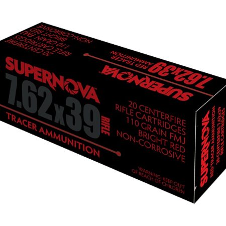 Supernova PMSN762R Red Tracer  7.62mm 110 gr Full Metal Jacket 20 Per Box/ 50 Cs